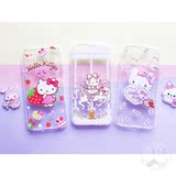 日本可爱少女心猫咪卡通漫画插画苹果6s/6plus手机壳透明软壳保护