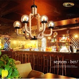 创意个性魔豆与麻绳组合吊灯loft工业复古吊灯餐厅咖啡厅酒吧家居