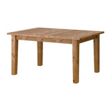 斯多纳 餐桌, 仿古色 147*95厘米 实木餐厅饭桌 宜家代购IKEA