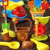 儿童沙滩玩具车套装宝宝玩沙滩桶挖沙铲子沙漏玩具决明子戏水工具