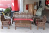 鸡翅木沙发五件套组合现代实木沙发单人三人沙发椅新古典实木家具