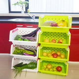 包邮宜家厨房蔬菜水果置物架收纳架篮整理箱宝宝玩具架整理柜大号