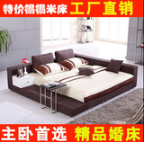 布艺床简约现代韩式榻榻米床可拆洗 大双人床1.8米 主卧床2米婚床