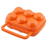户外便携式6只装户外鸡蛋盒 野餐鸡蛋盒 防破碎6格鸡蛋盒