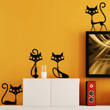 爱猫猫客厅玄关卧室背景儿童墙贴家具沙发背景贴装饰贴花贴纸贴画