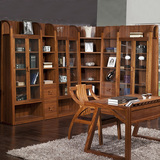 家具组合套装 实木 书柜 胡桃木书柜 书柜自由组合 特价 Y-7801