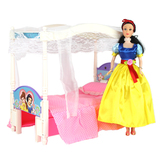 新款芭比娃娃家具配件 梦幻床梳妆台套装DIY过家家玩具可儿等通用