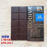 现货免邮 美国进口零食品高迪瓦Godiva歌帝梵85%黑巧克力 排块