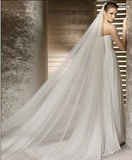 包邮新娘婚纱礼服头纱软纱超长3米2层批发新款新娘造型拖尾头纱