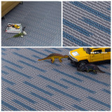 地毯纹PVC石塑地板/办公室地毯纹/自粘免胶/耐磨塑胶地板革/环保