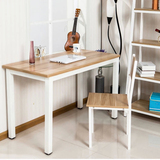 钢木电脑桌台式简易书桌简约办公桌会议桌双人写字桌家用实木
