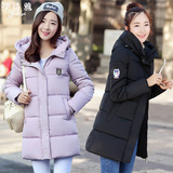 2016新款女装冬装韩版学生修身羽绒棉衣中长款加厚大码棉服外套潮