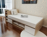 宜家储物床1.21.5米板式高箱双人床1.8米现代抽屉床榻榻米定做