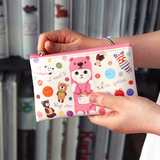 Jetoy韩国正品创意可爱猫咪迷你收纳包仿皮小化妆包零钱包手拿包