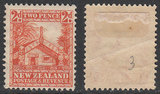 新西兰1936-41年,普票,2p毛利族民居,新1枚(贴,折痕)