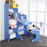 儿童书桌书柜组合可调写字桌椅可升降学习桌书架套装小学生写字台