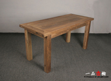 北京老门板餐桌旧门板桌子实木书桌咖啡桌原生态老榆木餐桌定制