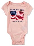 OLD NAVY/老海军 婴儿别致星标旗粉嫩一件式连体衣-80sの后街弄堂