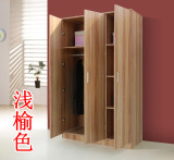 只卖北京简易衣柜实木色衣柜 阳台柜杂物柜 挂衣柜板材衣柜柜子