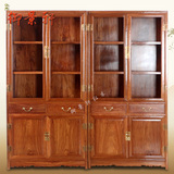 红木 刺猬紫檀 花梨木 素面书柜 书架 实木 书房文件柜置物展示架