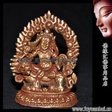 【佛缘汇】尼泊尔进口正品 7厘米 全鎏金 财宝天王 护法像 佛像