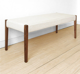 北欧日式全实木餐凳现代简约高档橡木长条凳换鞋凳条凳时尚软包凳