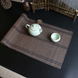 日式 茶垫 竹 餐垫 茶席 茶帘 竹席 竹帘 竹垫 茶 桌垫 桌旗 定做