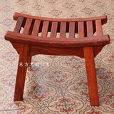 中式红木小板凳红木洗衣矮凳花梨实木马鞍凳子长方形凳儿童换鞋凳