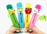 韩国创意文具盒简约可爱帆布卡通动物头笔袋男女多功能六一礼物
