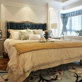 欧式床 全实木床新古典双人床现代简欧主卧床橡木床1.8米婚床家具