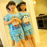 儿童睡衣夏季女童男孩短袖童装女孩卡通棉质韩版长袖款家居服套装