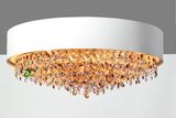 现代简约时尚客厅卧室灯艺术餐厅灯创意奢华彩色水晶吸顶灯C6529