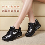 品牌红火鸟气垫休闲鞋女2016新款增高夏季单女士鞋子黑白色运动鞋