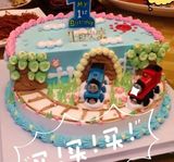 周岁满月百天上海生日蛋糕创意儿童卡通蛋糕托马斯小火车情景蛋糕