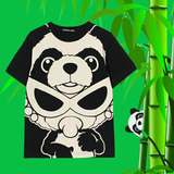 hysteric mini潮牌男童女童T恤2016夏季熊猫头短袖t恤黑超B奶嘴娃