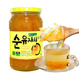 韩国原装进口KJ蜂蜜柚子茶水果茶大块柚子冲饮品560g*3