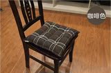 厂家直销 批发及团购 2013新款冬款亚麻格子餐椅垫、九孔垫、坐垫