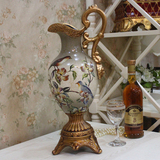 欧式奢华家居装饰品摆设陶瓷落地大花瓶新房客厅时尚工艺品摆件