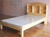 新款特价松木儿童带书架实木床单人床1.2米成人床双人床1.8书架床