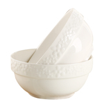 樱之歌白瓷系列日式5寸2只装陶瓷碗套装饭碗面汤碗创意餐具包邮