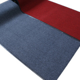 可裁剪双条纹绒面PVC门厅防滑垫走廊地毯 定制定做地垫