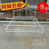 深圳简易铁床 90cm 1.2米1.5米单双人单层铁床铁艺床架 同城包邮