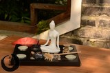 日式蜡烛台香炉装饰品枯山水摆件中式禅意佛像沙盘瑜伽香薰礼品