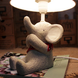 包邮创意欧式仰望天空小象儿童房卧室床头灯小台灯装饰品生日礼物