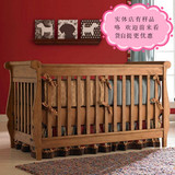 专柜正品贝乐堡维多利亚的秘密婴儿床游戏床实木儿童床可变大人床