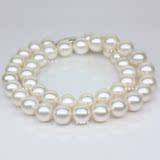 母亲节特价9-10海水珍珠项链 天然珍珠正圆 极光无暇正品 包邮