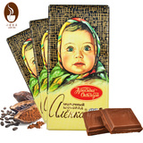 俄罗斯特产进口巧克力原味100g阿伦卡大头娃娃食品零食礼物满包邮