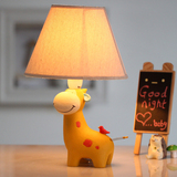 创意动物牛台灯床头灯卧室灯可爱卡通儿童房间装饰小夜灯布艺灯罩