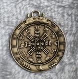 铜质西藏九宫八卦十二生肖腰牌 开光护身符 图案超清晰 批发特价
