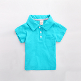男童纯色POLO衫短袖T恤 2016夏装新款韩版童装儿童宝宝上衣U2625